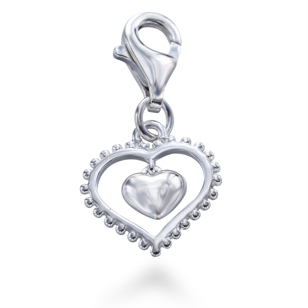 Double Heart Charm