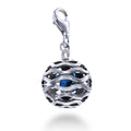 Blue Stone Cage Charm