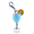Blue Cocktail Charm