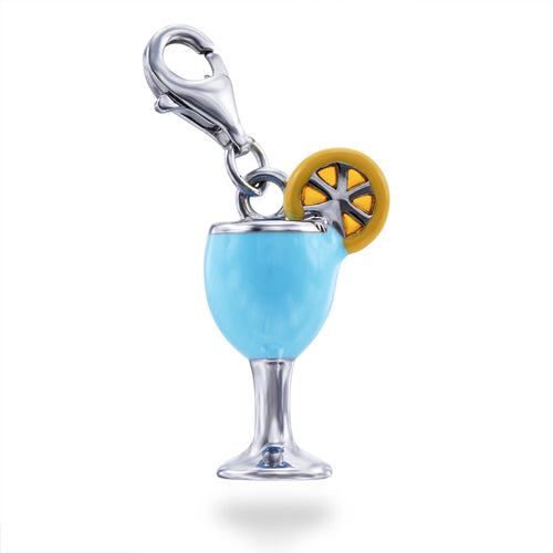 Blue Cocktail Charm