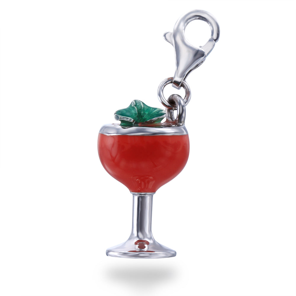 Red Cocktail Charm