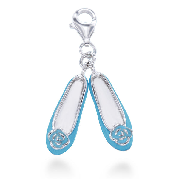 Blue Ballet Flats Charm