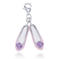 Pink Purple Ballet Flats Charm
