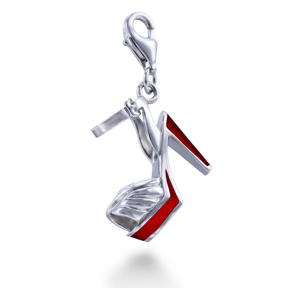 Red High Heel Charm