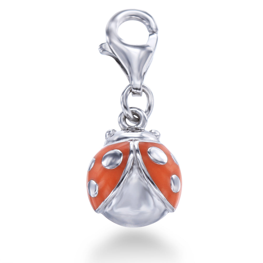 Orange Ladybug Charm