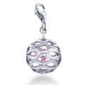 Pink Stone Cage Charm