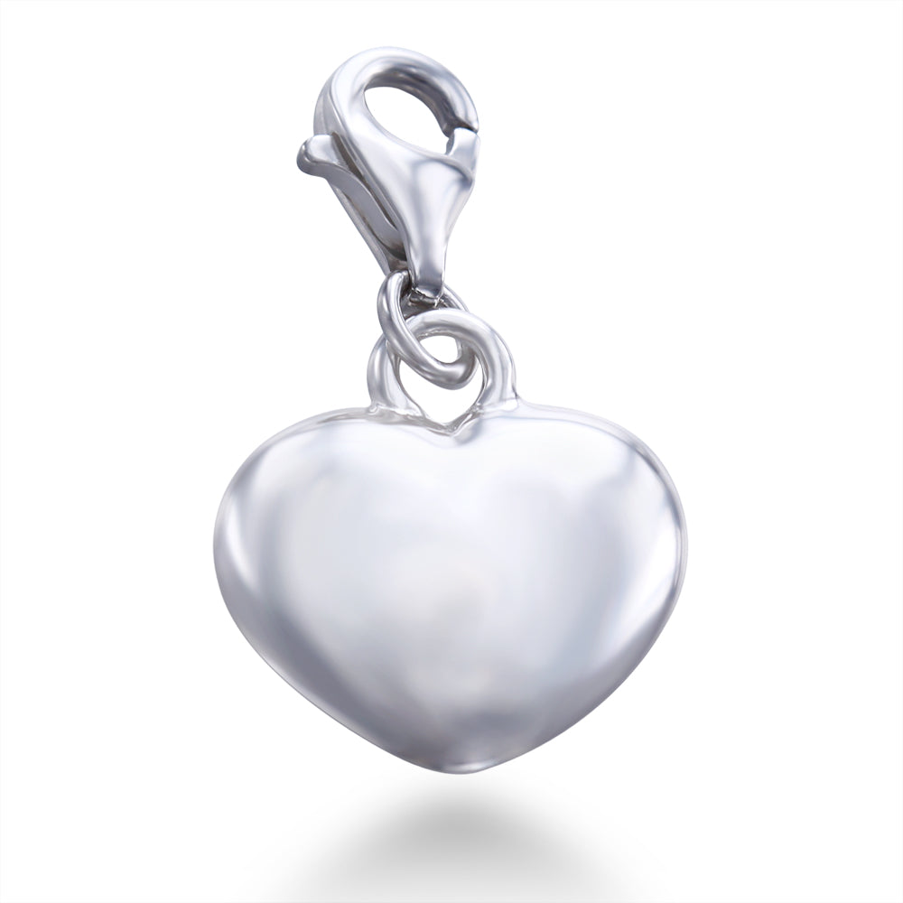 Puffed Heart Charm Large