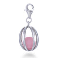 Pink Bead Cage Charm