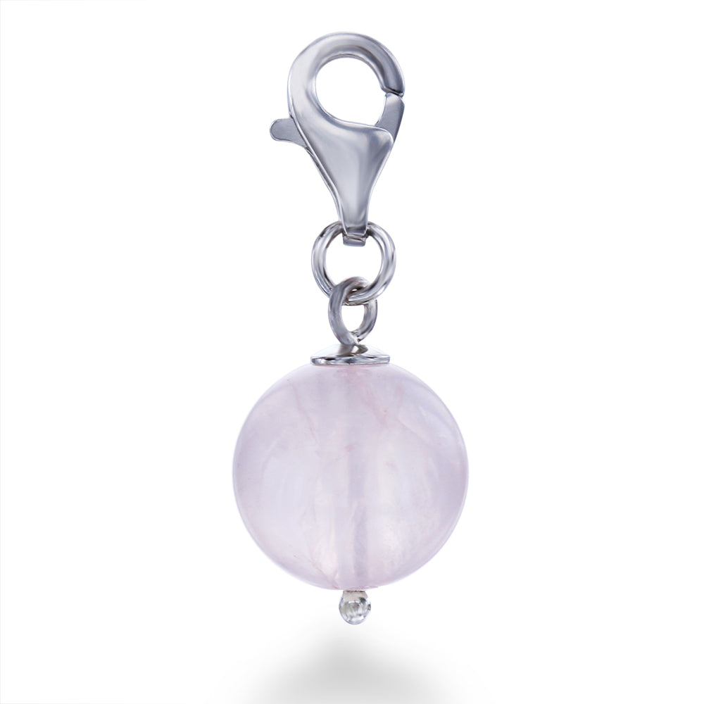 Rose Quartz Bead Charm