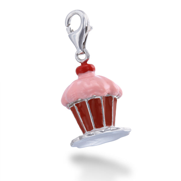 Red Cupcake Charm