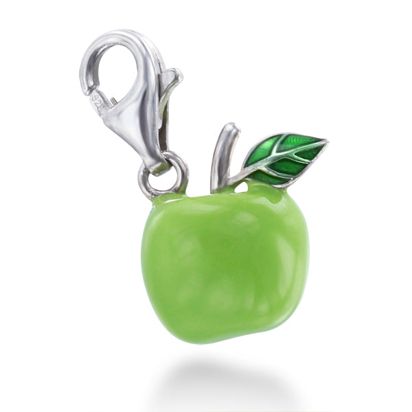 Green Apple Leaf Charm
