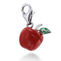 Red Apple Leaf Charm