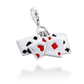 Fanned Playing Cards Charm